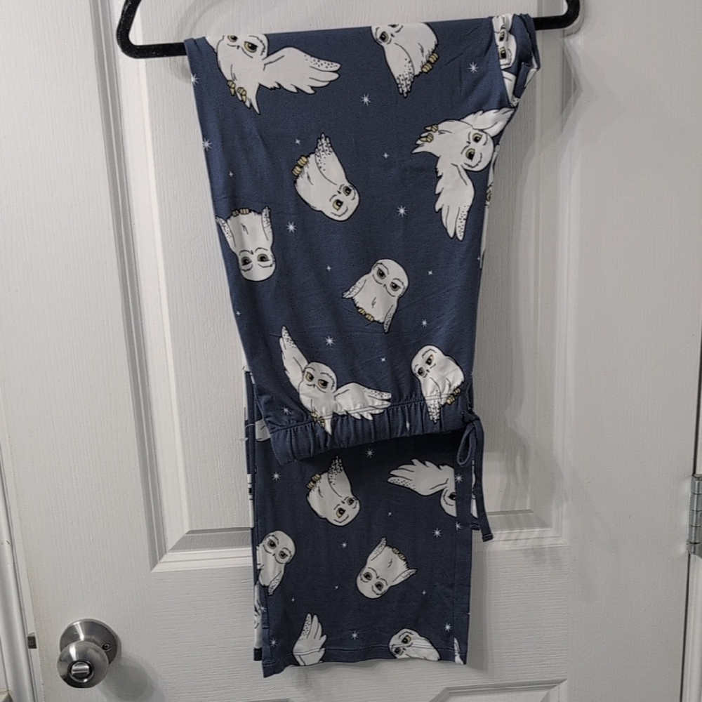 Harry Potter Hogwartz Wizard XL Buttery soft Owl Print Pajama Pants